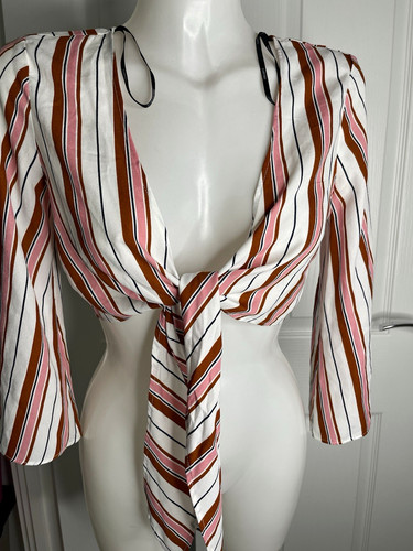 Forever striped tie front - forever,