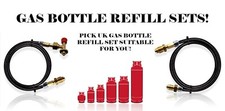 LPG UK Gas Bottle Refill Sets to Fill Variety of Empty Gas Bottles 