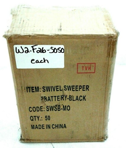 Black swivel sweeper - black, high