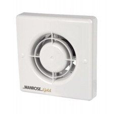 Manrose 100mm 4 Inch Axial Bathroom Extractor Fan with Timer MG100T Gold Range