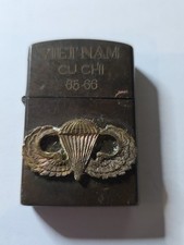 Vietnam war WWII USMC U.S. Army Airborne Paratrooper VINATGE Zippo Lighter 1966
