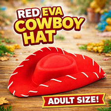 ADULT RED EVA COWBOY COWGIRL