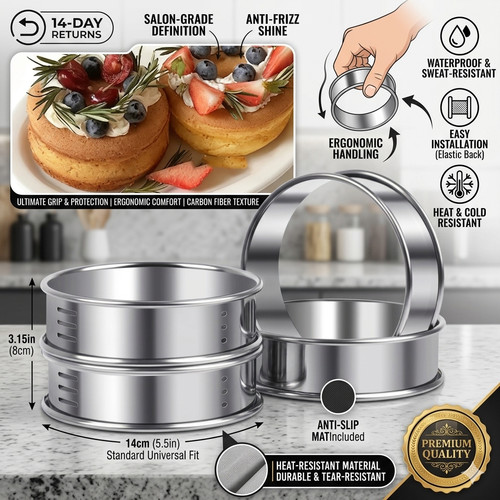 6pcs non stick stainless steel - 6pcs,