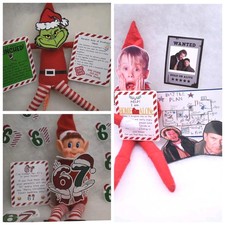 ELF PROPS, HOME ALONE ELF ACCESSORIES, ELF IDEAS, SIX SEVEN, GRINCH OAK SHELF