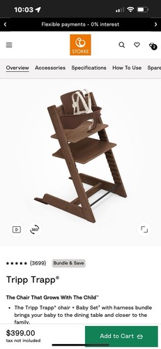 Tripp trapp high chair with - tripp,