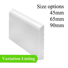 White bullnose window door - white,