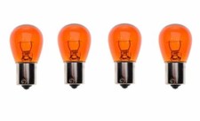4 x 12V 21W yellow BA15s bulb