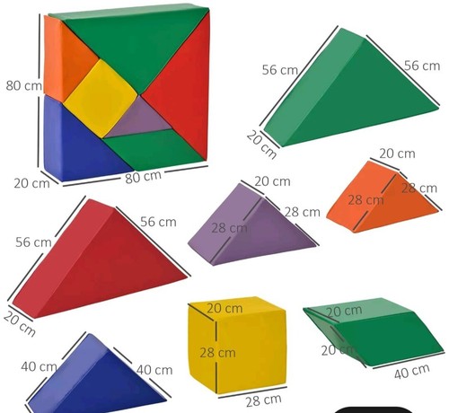 Soft play shapes - soft,