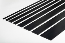 PVC Flat Bar Black Trim 1m