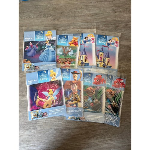Disney fabric art lot os - disney,