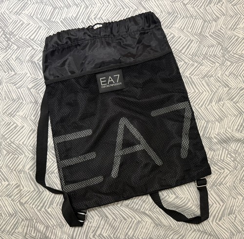 Armani ea7 black drawstring - armani,