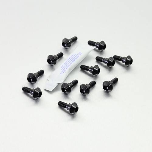 Titanium disc bolts black - titanium,