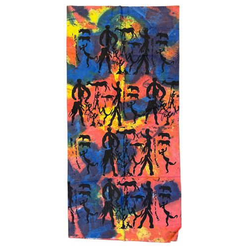 African batik wall - african,