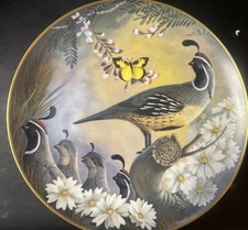 1978 Larry Toschik #1843 /5000 Maytime - Gambel Quail Decorative Plate