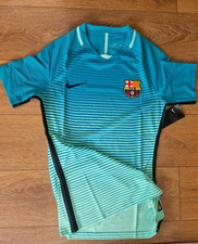 FC BARCELONA 2016 17 Home Shirt Soccer Jersey Top Player Issue Nike Aeroswift M