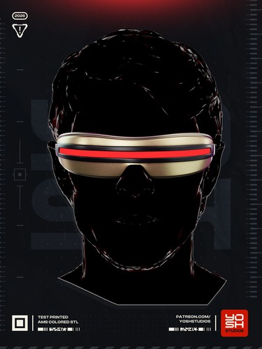 Cyclops visor with blast