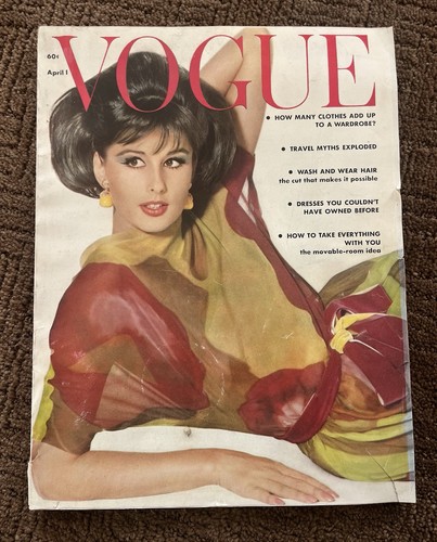 Vtg april 1962 vogue magazine - vogue,