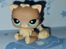 Littlest Pet Shop Yellow Brown Cat Persian #1063 LPS