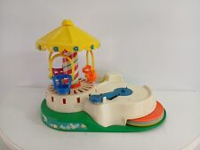 Vintage Fisher Price Record Player Carousel 3 Discs Little People Change A Tune