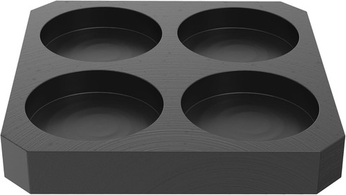 Graphite ingot mold x - ingot, 3.74"