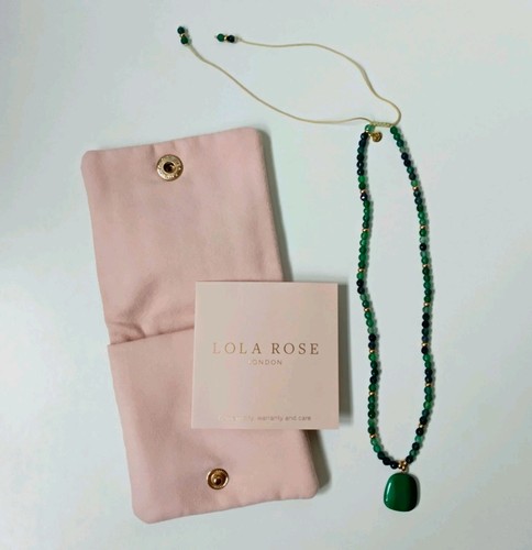 Lola rose green stone dainty - lola,