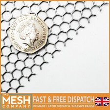 The Mesh Company 6mm Hexagonal Perforated Sheet Mesh | Mild Steel Metal Mesh