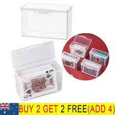 1Pc Playing Card Box Clear Deck Case Organizers for Game Card Storage NO Cards