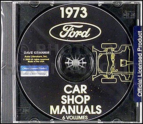 1973 ford shop - manual, cd