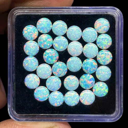 Pcs australian opal 5mm - 10,