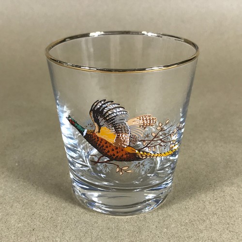 Vintage gilded rocks tumbler - gilded,