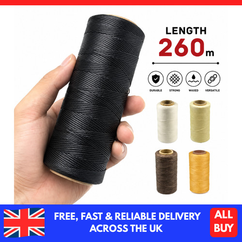 260m waxed nylon leather - waxed,