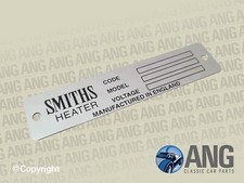 JAGUAR XK120, XK140, XK150 SMITHS HEATER CASING METAL PLATE CRCP302