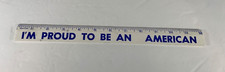 VTG I'm Proud To Be An American Advertising Ruler Shreveport Truck Bus
