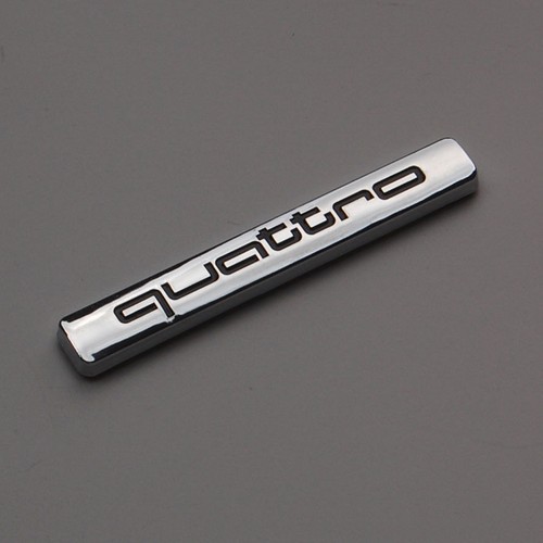 1pcs quattro badge - 1pcs, chrome