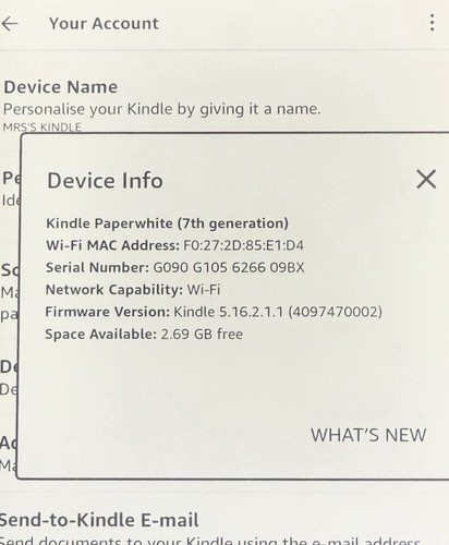 Amazon kindle paperwhite 7th - kindle,