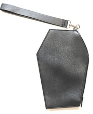 Black Vegan Leather Coffin