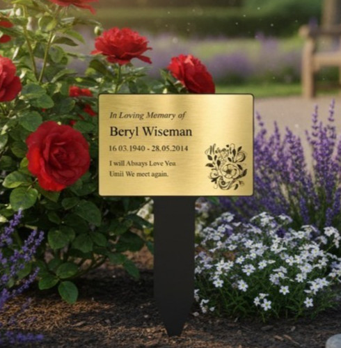 Personalised memorial stake - personalised,
