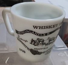 Vtg PYREX Whiskey Rebellion 1794 Diagonal Handle Mug See Description & Pics 