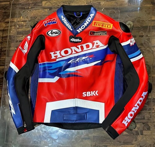 Honda racing motorbike leather - motorbike,