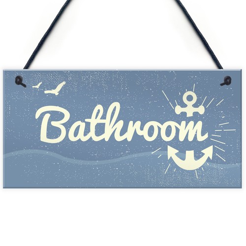 Bathroom plaque seaside - bathroom,