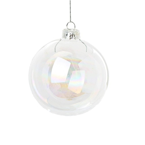 Iridescent round glass - iridescent,