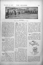 Old Print Pont D'Avignon Chimney Pots Replanning Athens General Plan 1918 20th