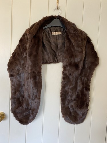 Vinatge fur stole real - fur,