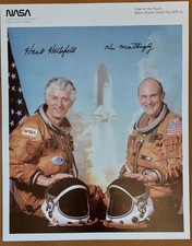 Official NASA signed photo Space Shuttle STS-4 Ken Mattingly Henry Hartsfield