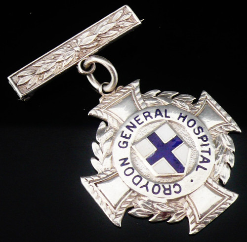 Sterling silver nursing badge - sterling,
