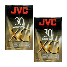 2 JVC XG 30 Min Super VHS-C