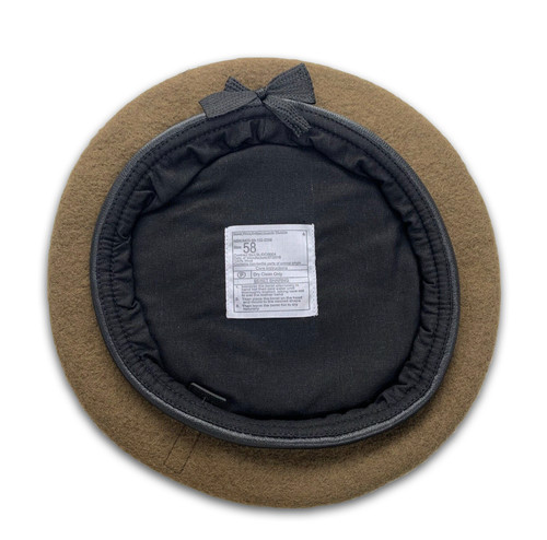 Khaki green beret - green, 55cm