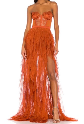 Revolve bustier gown in - gown,