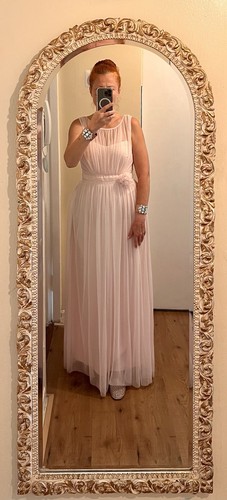Blush pink maxi dress - , tulle