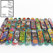 5pcs Mini Pack Finger Board Tech Skateboard Deck Truck Toy Gift Kids Children
